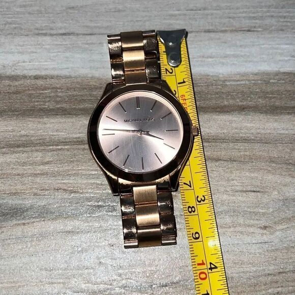 Michael Kors slim runway watch women’s rose gold MK3197 classiccore preppy - Picture 6 of 7